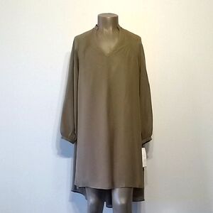 Chic 2pc Olive Green Dress by Queen Collection